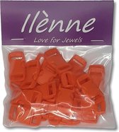 Ilènne - Paracord sluiting - Oranje - plastic - 25 stuks - voor armband