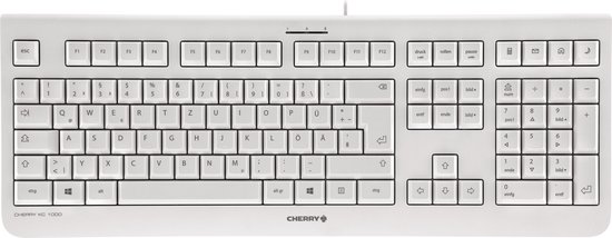 CHERRY KC 1000 - Toetsenbord - QWERTY - VS - lichtgrijs
