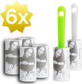 6 Kleding rollers - 6 kledingrollers - Kleefrollers - Pluisrollers - Stofroller - Plakroller