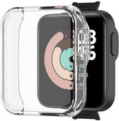 Strap-it TPU case - transparant bescherm hoesje geschikt voor Xiaomi Mi Watch Lite - doorzichtige beschermhoes voor Mi Watch Lite