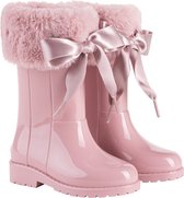 Igor - Regenlaarzen voor meisjes - Campera Charol Soft hoogglans met strik - Roze - maat 26EU