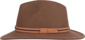 Hatland - Wollen hoed voor heren - Waterford - Tan - maat XL (61CM)
