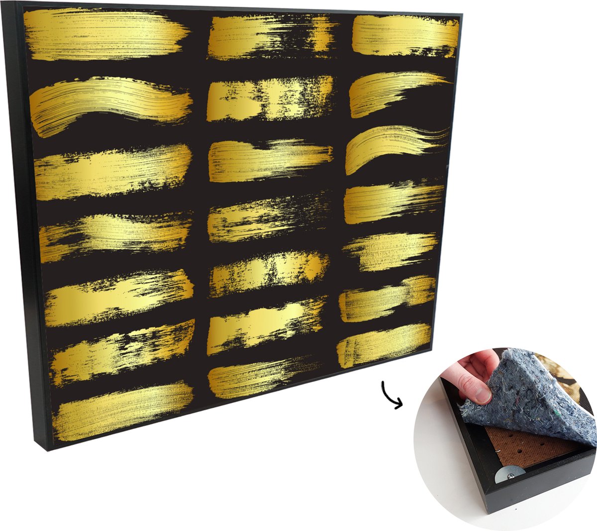 Murando Tableau Acoustique Orchidee 135X45 Cm Avec Mousse Acoustique