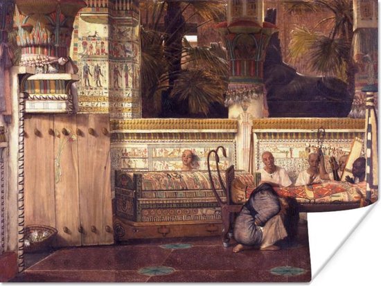 Poster De Egyptische weduwe - Lawrence Alma Tadema - 40x30 cm