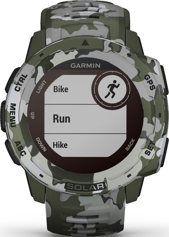 Garmin Instinct Solar Smartwatch Camo Edition - Robuust GPS Sporthorloge - Zon Oplaadbaar - Lichen