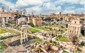 Ruïnes van het Forum Romanum in het oude Rome - Foto op Forex - 120 x 80 cm