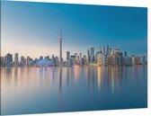 De imposante skyline van Toronto bij het meer van Ontario - Foto op Canvas - 90 x 60 cm