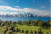Indrukwekkende meer van Ontario voor de skyline van Toronto - Foto op Tuinposter - 120 x 80 cm