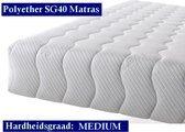 1-Persoons Matras -Polyether SG40 - 25 CM - Gemiddeld ligcomfort - 80x220/25