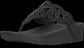 Fitflop™ Vrouwen  80005056 /  Teenslipper - Elora Crystal Toe  - Zwart - Maat 38