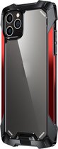 R-Just Metal Airbag iPhone 12 / 12 Pro Hoesje Schokbestendig Rood