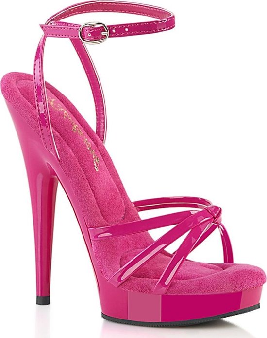 Fabulicious - SULTRY-638 Sandaal met enkelband, Paaldans schoenen - US 14 - 45 Shoes - Roze