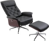 HOMdotCOM Relaxstoel tv-stoel 360° draaibaar 145° kantelbaar