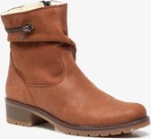 Hush Puppies gevoerde leren dames enkellaarsjes - Bruin - Maat 42