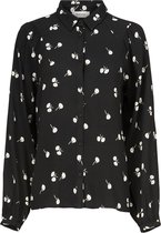 Zwarte geprinte blouse Mercy - Modstrom