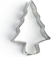 uitsteekvorm dennenboom 4 x 3 x 1 cm blank staal