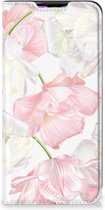 Stand Case Hoesje Cadeau voor Mama Xiaomi Redmi 9 Smart Cover Mooie Bloemen