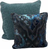 Madison Home - Sierkussenset - Collectie Blue Depths - Kussens voor woonkamer of slaapkamer - Blauw - 2 stuks - 60 x 60cm