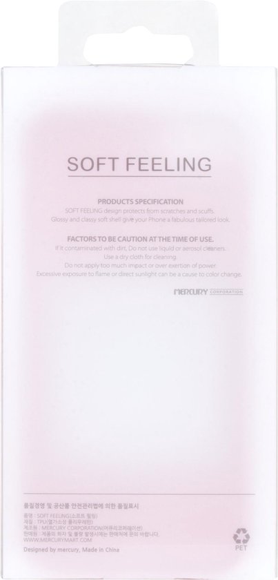 Telefoonhoesje geschikt voor Apple iPhone 13 Mini - Soft Feeling Case - Back Cover - Rood