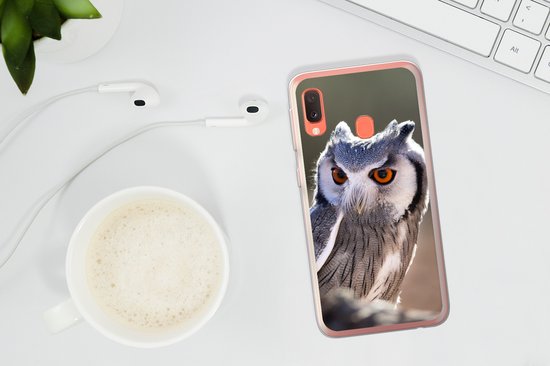 Coque Samsung Galaxy A20e - Hibou - Macro - Animal - Siliconen