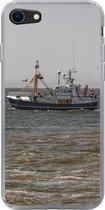 Geschikt voor iPhone 8 hoesje - Noordzee - Vissersboot - Water - Siliconen Telefoonhoesje