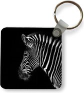Sleutelhanger - Uitdeelcadeautjes - Zebra - Wilde dieren - Zwart - Plastic