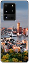 Geschikt voor Samsung Galaxy S20 Ultra hoesje - Rotterdam - Skyline - Boom - Siliconen Telefoonhoesje