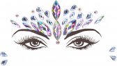 Dazzling Crowned Face Bling Sticker - Maat O/S
