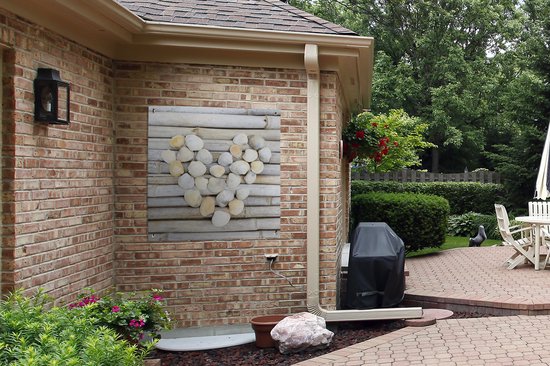 Torchon de jardin Coeur - Coquillage - Plage - Mer - 100x100 cm