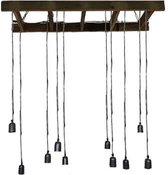 Hanglamp  - houten trap/ladder lamp  - 10 lampen - Trendy  -  H8cm