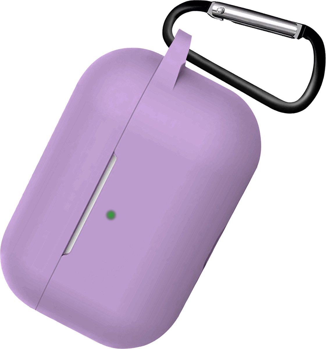 Hoes Geschikt voor AirPods 3 Hoesje Cover Silicone Case Hoes - Lila