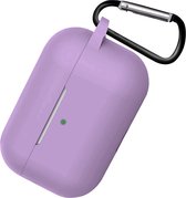 Hoes Voor AirPods 3 Hoesje Cover Silicone Case Hoes - Lila