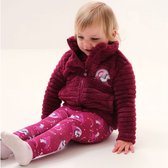 De Regatta Peppa fleece - hele rits - outdoortrui - kinderen - hele rits - donzig - Donkerrood