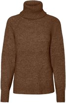 VERO MODA  Villa LS Highneck Blouse Emperador COGNAC S