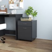Kast verrijdbaar 45x38x54 cm spaanplaat grijs