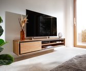 Tv-meubel Stonegrace Acacia natuur 175 cm 1 deur 2 vakken steenfineer zwevend Tv-meubel