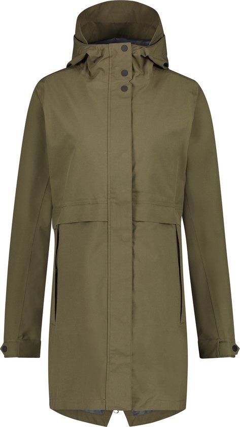 Parka Regenjas Urban Outdoor Dames - Groen - XS