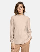 GERRY WEBER Dames Shirt met lange ballonmouwen Camel Melange-46