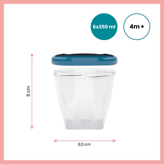 BabyMoov Babybowls 8.45oz Kom 0,25 l Multi kleuren, Transparant van Babymoov — afbeelding 3