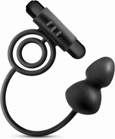 Anal Adventures Platinum - Anaal Plug Met Vibrerende Cockring