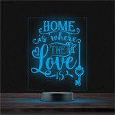Hakmes Met Gravering - RVS - Home Is Where The Love Is