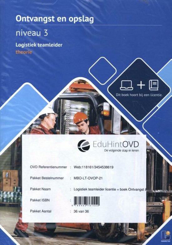Ontvangst en opslag niveau 3 logistiek teamleider Theorieboek