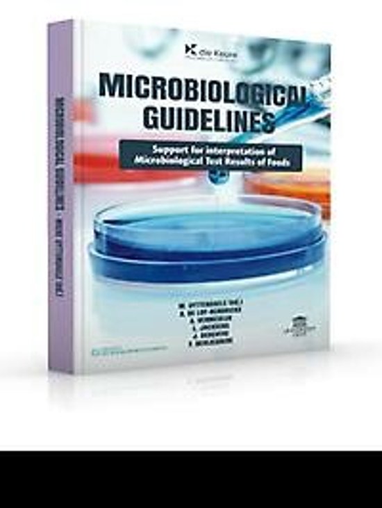 Livre "Microbiological Guidelines" avec une image de boîtes de Pétri et une pipette.