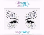 PaintGlow - Glitter Me Up Face Jewels - Festival glitter gezicht - Carnaval accessoires - Make up - Angel Wings