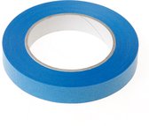 Afplaktape blauw 19mm x 50 meter