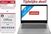 Lenovo IdeaPad 3 - 14 inch laptop - AMD Athlon 3050U - Windows 10 (Gratis update Windows 11) / 8 GB RAM / 128GB SSD / Incl. Office 2019 Pro (verloopt niet) &  Gratis BullGuard Antivirus (voor