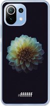 6F hoesje - geschikt voor Xiaomi Mi 11 Lite -  Transparant TPU Case - Just a Perfect Flower #ffffff