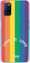 6F hoesje - geschikt voor OPPO A92 -  Transparant TPU Case - #LGBT - Love Is Love #ffffff