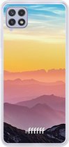 6F hoesje - geschikt voor Samsung Galaxy A22 4G -  Transparant TPU Case - Golden Hour #ffffff