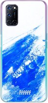 6F hoesje - geschikt voor OPPO A72 -  Transparant TPU Case - Blue Brush Stroke #ffffff